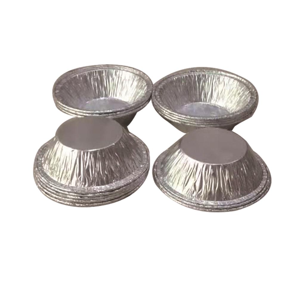 250piece Round Egg Tart Molds Pan Made of Reliable Aluminum Foil Not Easy to Deform Disposable Aluminum Foil Tart Pan