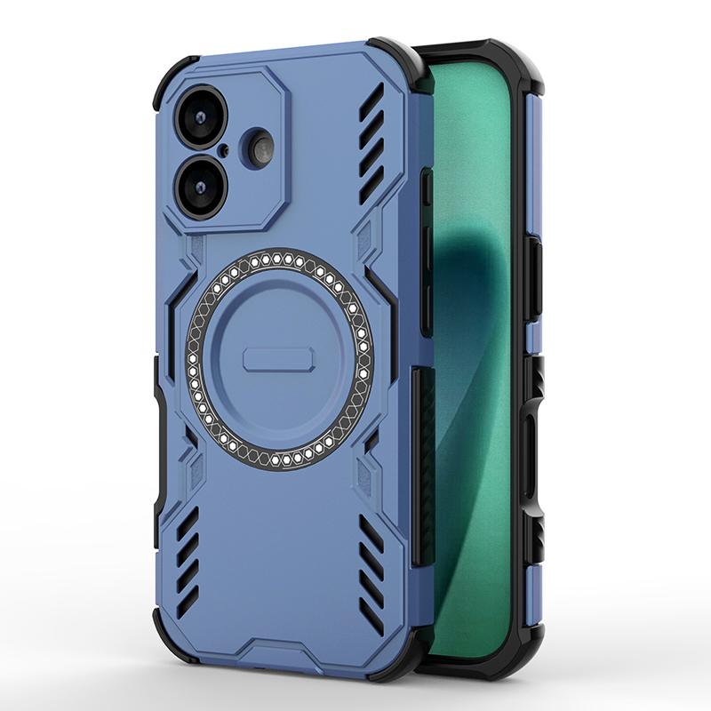 KEYSION Hollow Heat Dissipation Case for MagSafe for iPhone Air Silicone+PC Magnetic Cooling Shockproof Phone Cover for iPhone 17