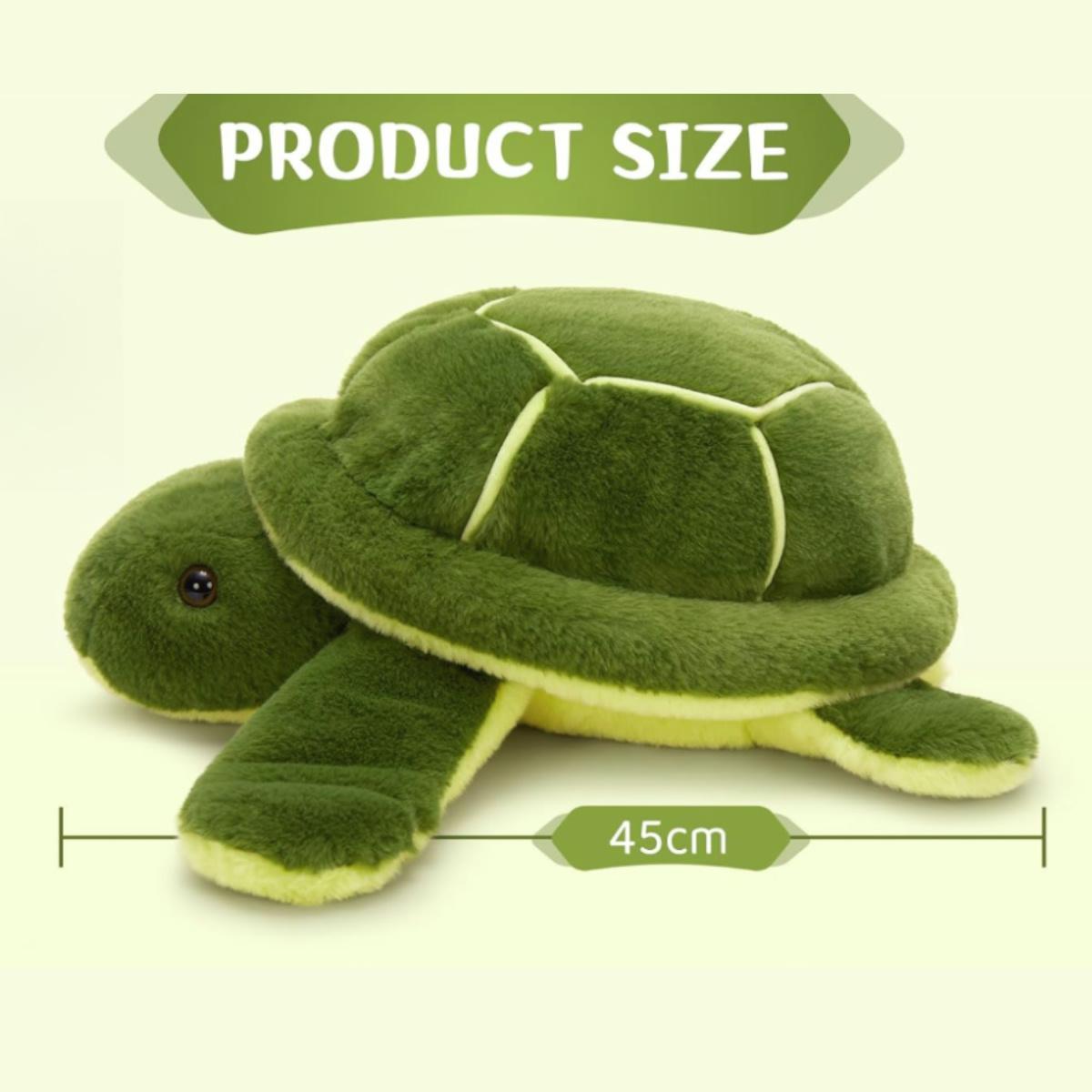 

Big Plush Eyes Sea Turtle Stuffed Animal Tortoise Toys For Friend зелёный