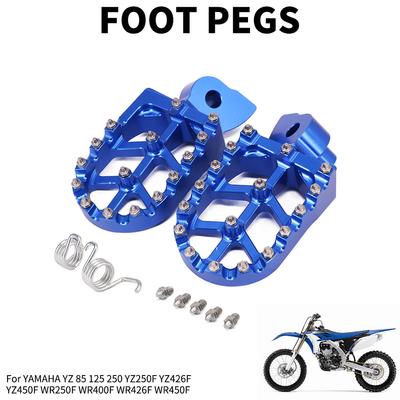 Repose-pieds Pédales Repose-pieds CNC Pour YAMAHA YZ 85 125 250 YZ250F YZ426F YZ450F WR250F WR400F WR426F WR450F Accessoires de Motos