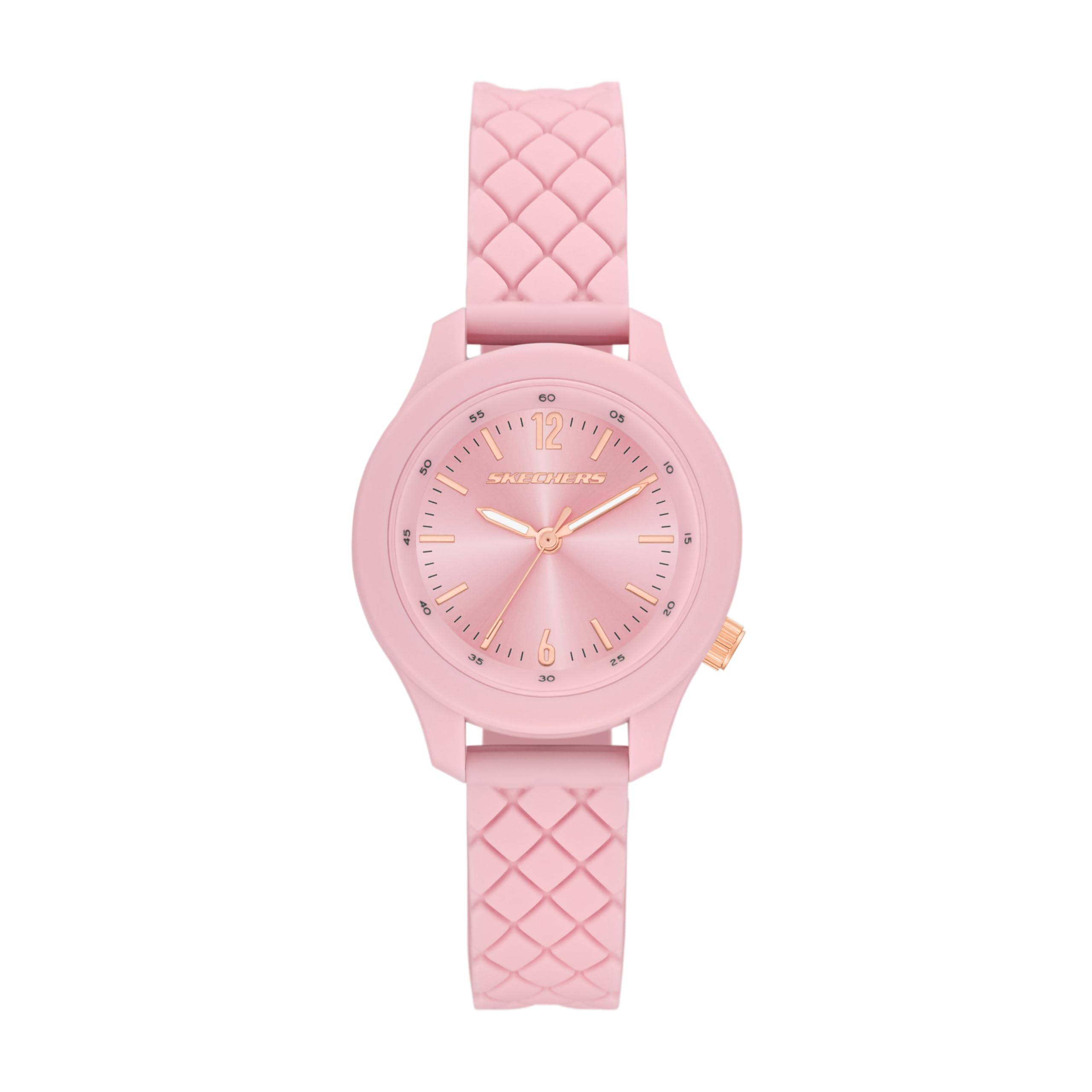 Skechers Analog Silicone Watch SR6387 Women s розовый