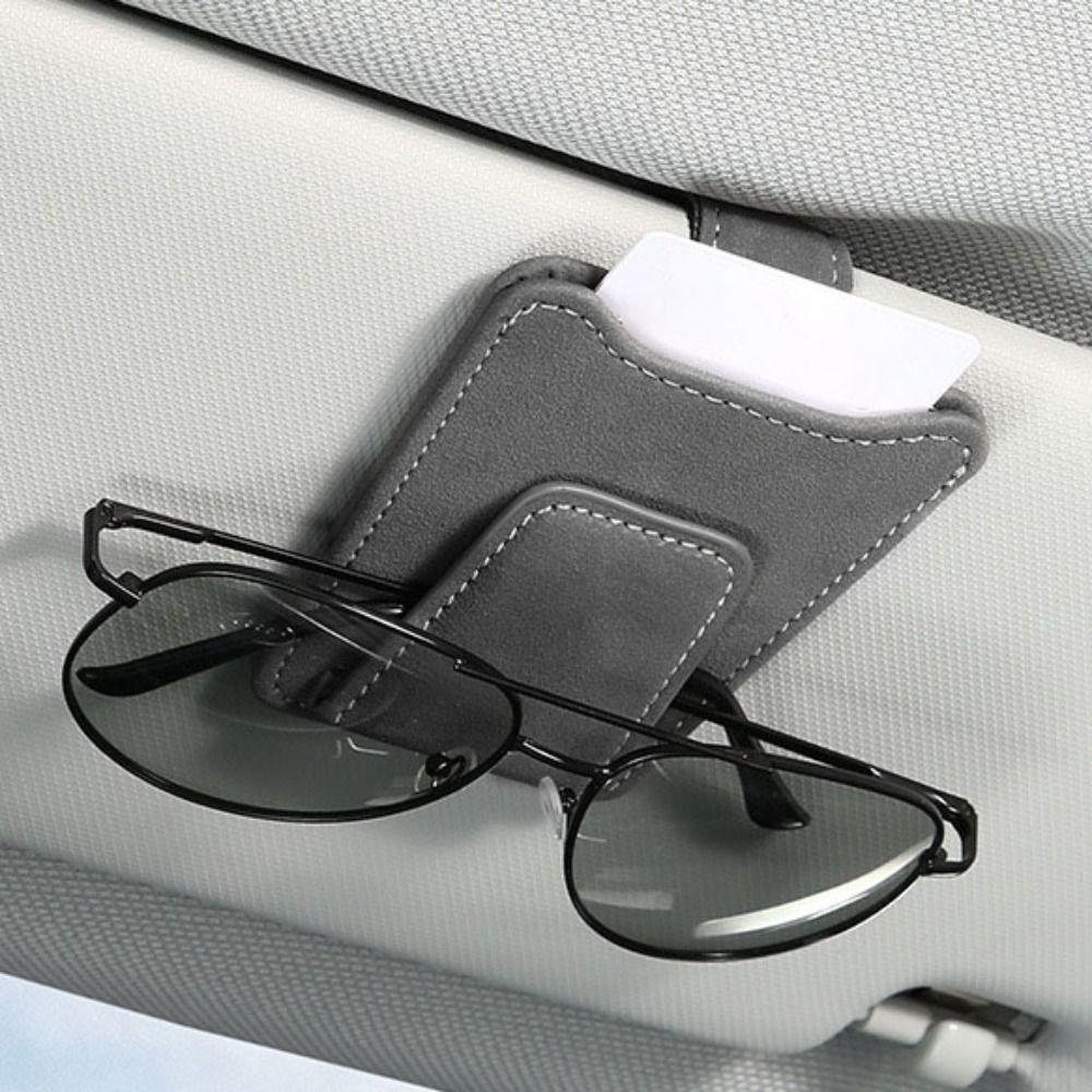 Magnetic Car Glasses Clip Wear-Resistant Sunglasses Holder  Business Card