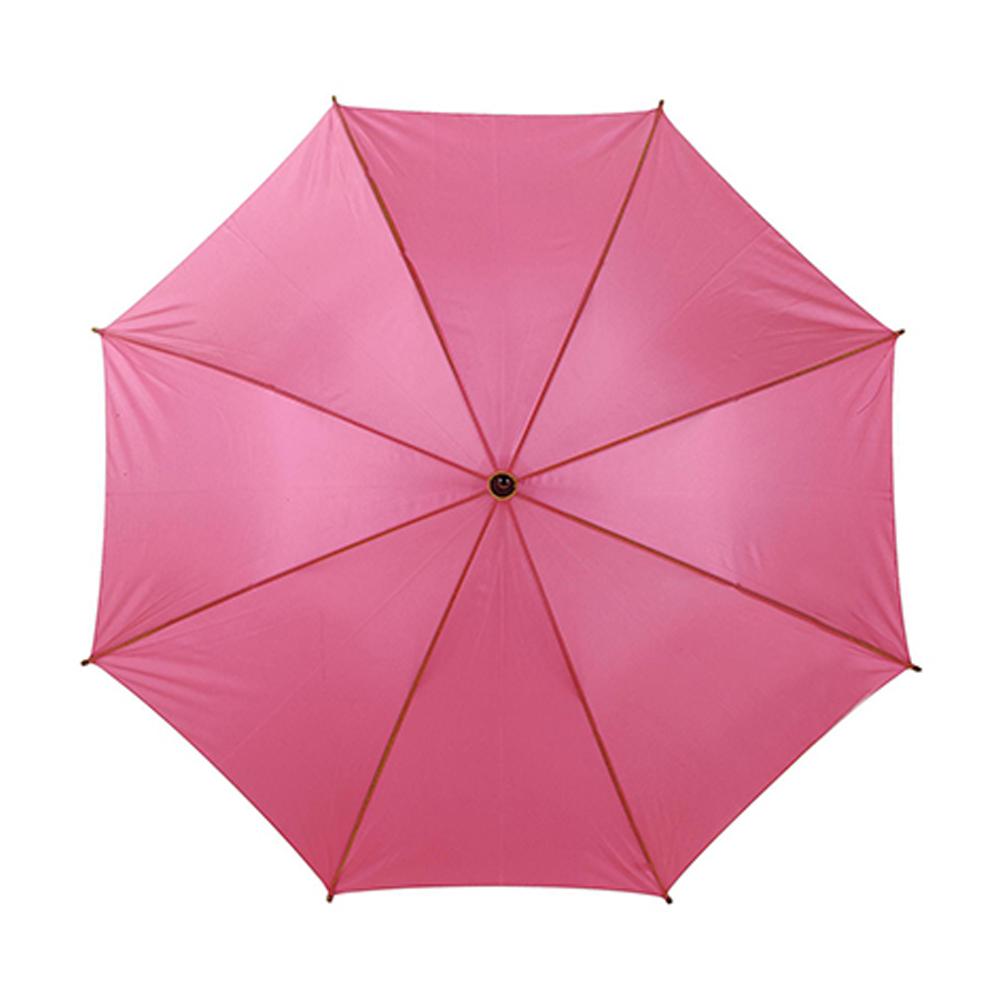 L-Merch Cork Wooden Handle Automatic Stick Umbrella
