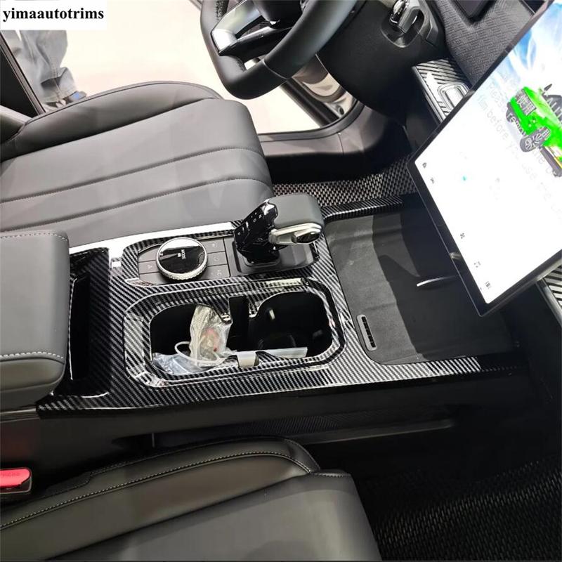 RHD LHD Transmission Shift Gear Panel Decoration Cover Trim Carbon Fiber Accessories For Chery Tiggo Jaecoo7 TJ-1  2024 2025