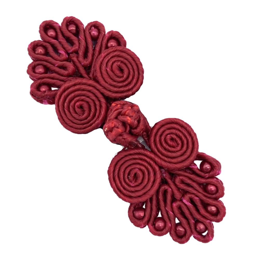 Chinese Cheongsam Buckle Traditional Knot Fastener Seven Beads Knot Buttons DIY Handcraft Clothing Decorative Accessory
