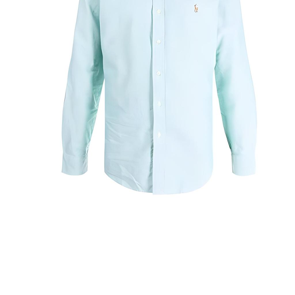 Polo Ralph Lauren Single Breasted Long Sleeve Shirt Men Shirts Green 710852742001