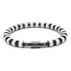 Bohemian Natural Stone Alloy Spacer Turquoise Elastic Bracelet 4mm Natural Wheel Bead Bracelet