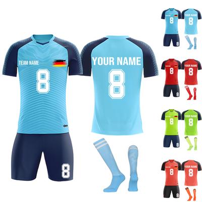 Personalised Shirts Kit Mens Girls With Name Number Custom Football Jerseys For Boys Training Suit