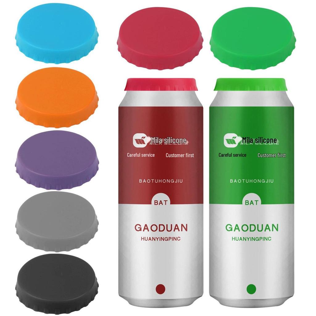 Leak-Proof Silicone Can and Bottle Cap for Easy-Sealing