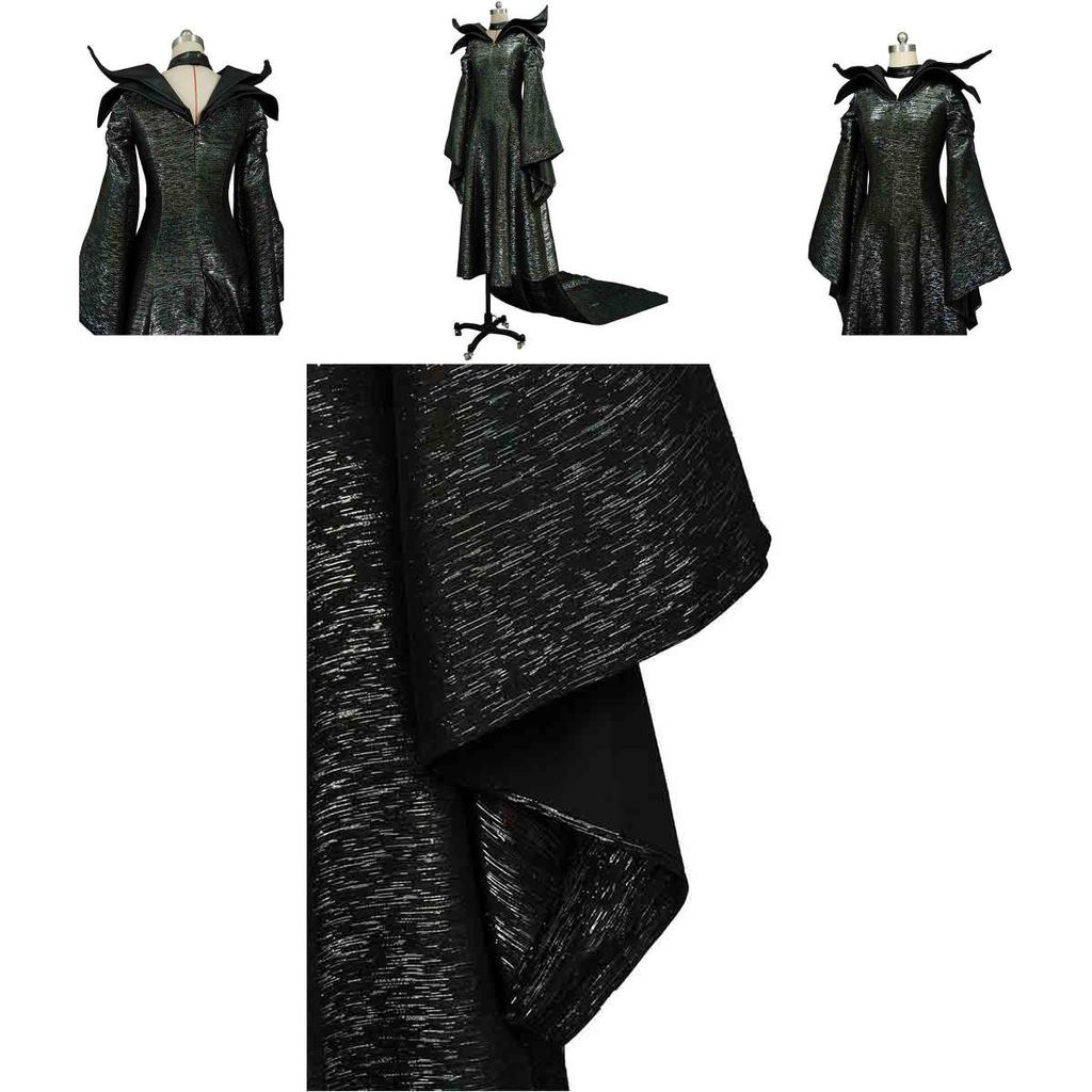 Schönes Angelina Maleficent Cosplay Kostüm Kleid Halloween Uniform Anzug Outfit