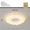 Nordic Modern Minimalist Cream Bubble Ceiling Light for Master Bedroom