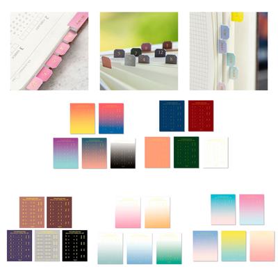 10 Sheets Planner Monthly Tabs Index Stickers Adhesive Tabs Calendar Monthly Tab Stickers Monthly Dividers for Planners