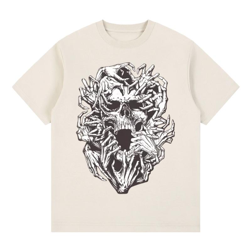 Y2k Crew Neck Pure Cotton TShirt Trendy Loose Short Sleeve Top Comfortable Fashion High Street Cool Stylish Tees for Men Women