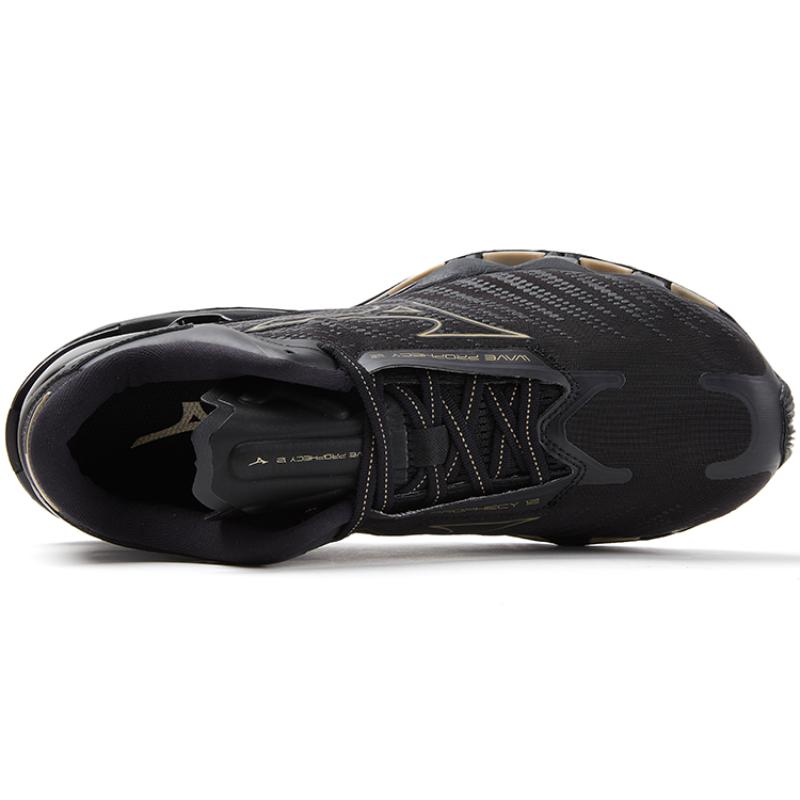 Mizuno Wave Prophecy 12 'Black Gold' Sneakers J1GC238333