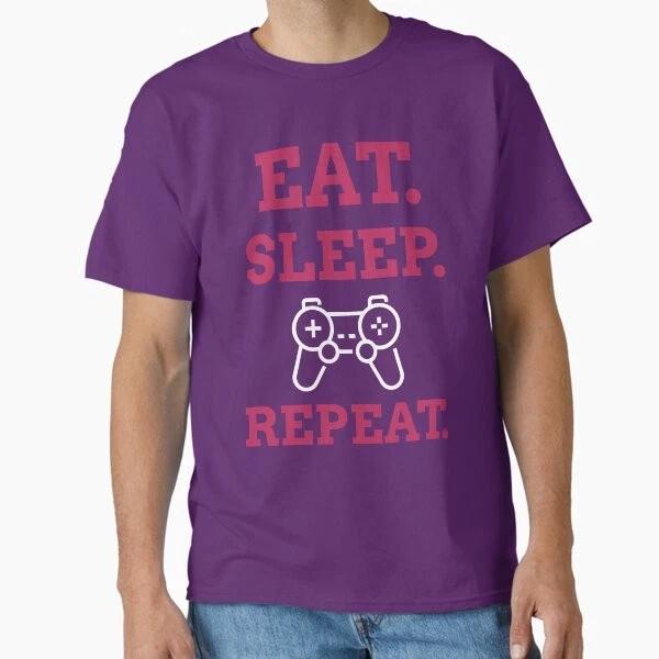 Eat Sleep Game Repeat Classic TShirt Made In UsaAus TShirt S2xl S
