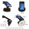 32 LED Solar Flutlicht Bewegungsmelder Sicherheitsspot Wall Street Yard Außenlampe