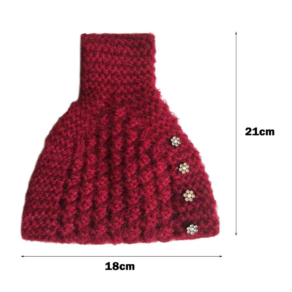 Fashion Warm Winter Wool Headbands Thicken Wide Edge Knitted Headbands Windproof Soft Neckerchief Girls