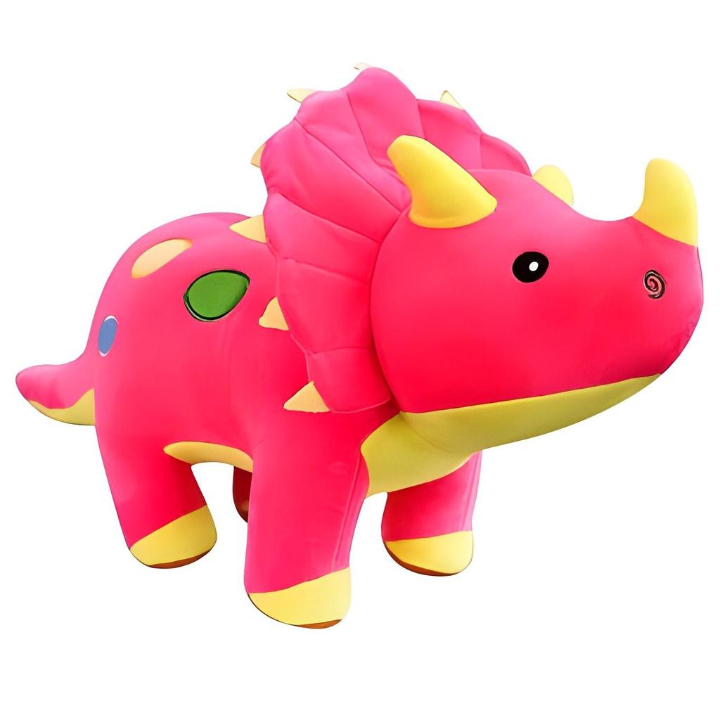 Soft Adorable Triceratops Plush Toy Comfy Critters Gift For Kids Teens