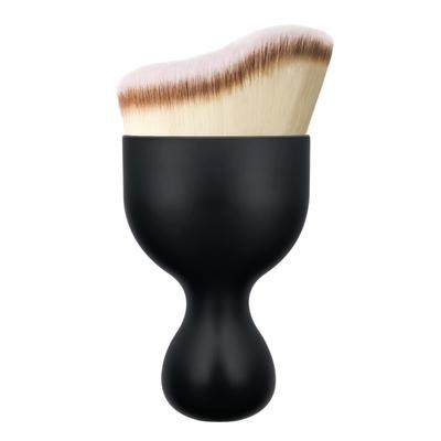 Falliny Foundation Makeup Brush, Flat Kabuki Travel Foundation Brush for Blending Liquid, Cream or Flawless Powder Cosmetics, Portable Face & Body