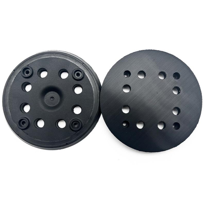 2Pcs Grinding Disc Sandpaper Plate Adhesive Flocking Sandpaper Polishing Disc 8 Holes and 4 Eye Sanding Plate