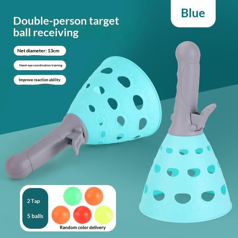 1 Pairs Pop Up Elastic Ball Catching, Parent-Child Interactive Catapult Throwing Ball, Children'S Outdoor Sports Toy For Two