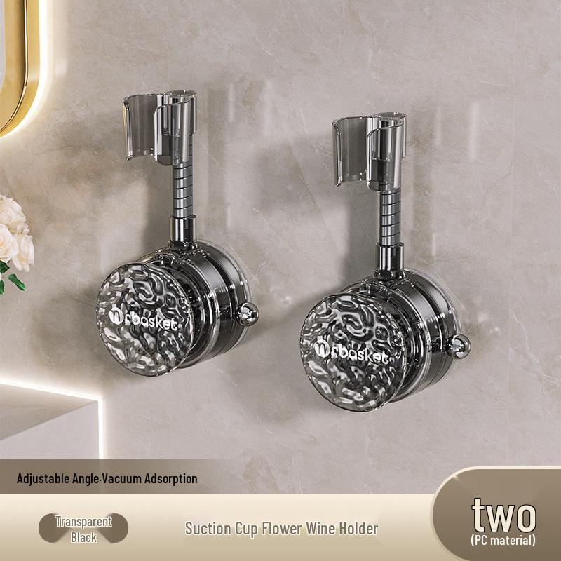 Movable Suction Cup Shower Head Holder for Children's Bathroom - No Drill Bracket Fixator