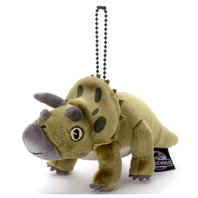Mascote Corrente de Bolas Jurassic World Triceratops Largura aprox.. 14cm