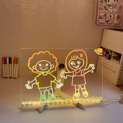 Art Project Board DIY LED Drawing Board Kids Study Light Crafting Experience