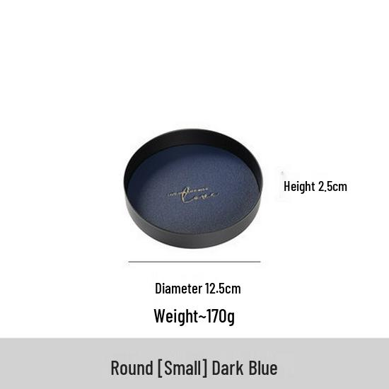 

Скандинавский поднос для хранения ювелирных изделий из кожи цвета Моранди - Квадратный дизайн из кованого железа