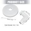 90 Degree Swimming Pool Vacuum Adapter Plate With Removable Elbow for SP11071 Skimmer Basket Cleaning Systems Easy Use