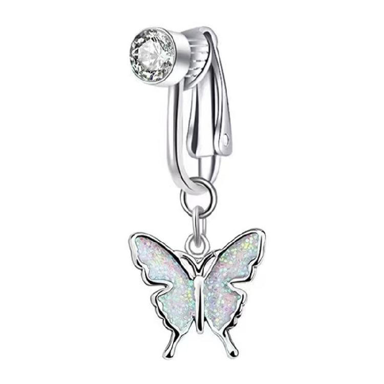 Easy to Wear Navel Clip No Piercing Belly Button Clamp Accessory Easy Clip On Belly Rings for Fashionable Outfits