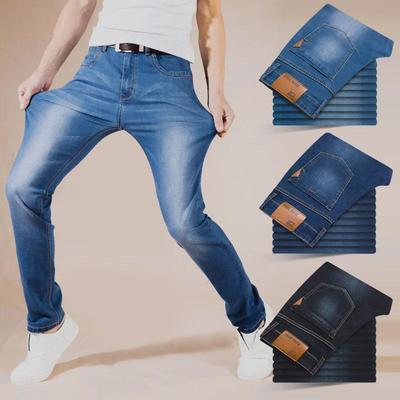 "Чоловічі надтонкі стрейч-джинси Slim Fit - дихаючі, модні великі розміри"