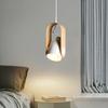 Pendant Light Nordic Black/White Iron Home Decorative Hanging Lamps For Bedroom Bedside Living Room Study Illumination Fixtures