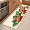 1 szt. Maty kuchenne przeciw zmęczeniu, Wodoodporna, antypoślizgowa, gruba, amortyzowana mata kuchenna z nadrukiem 3D wiosennych kwiatów, Wytrzymała, komfortowa mata do stania do kuchni