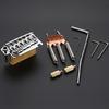 2 Point Guitar Tremolo Bridge with Tremolo System Saddles and Full Size Brass Block 2-Point Electric Guitar Bridge