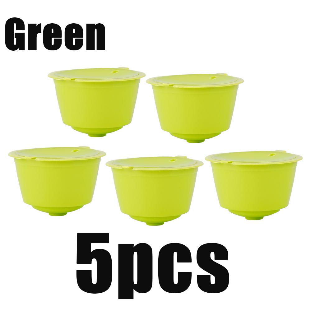 1/3/5/10pcs Reusable Coffee Capsules Filter Cup Dispenser for Nescafe Dolce Gusto Refillable Coffee Capsules Pod Compatible Kit