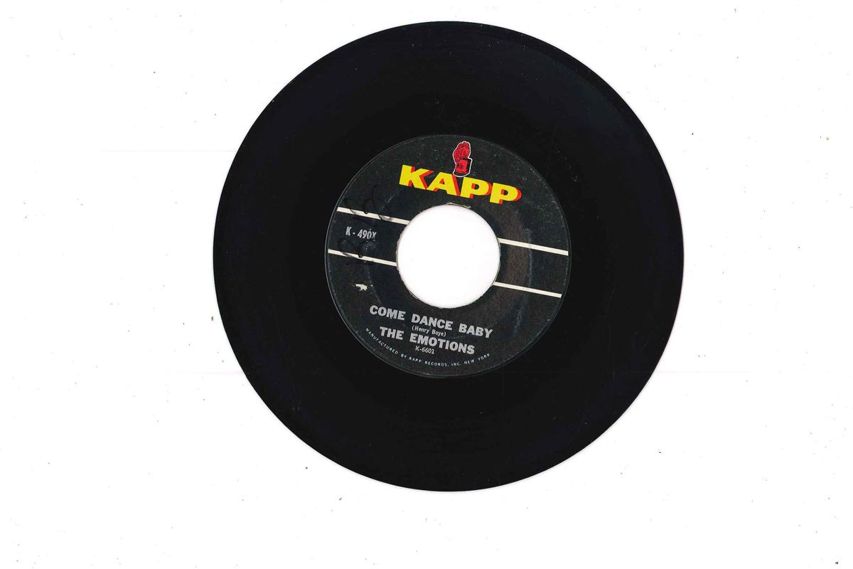

7inch Record EMOTIONS - Come Dance Baby / Echo K490X KAPP 1962 Japan Rock Used