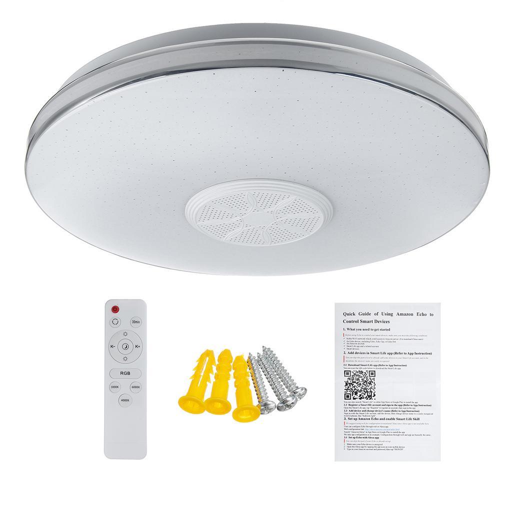 200W Bedroom Smart Ceiling Lamp Home Lighting WiFi APP Intelligent Control bluetooth Music Light Modern RGB LED Ceiling Light