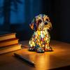 3D Rainbow Pony LED Night Light Handmade Resin Dog Lamp USB-Powered Ambient Lighting for Bedroom Desk Energy-Saving Gift for Pet Lovers & Home Decor