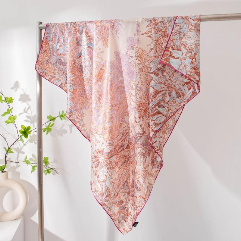 Mulberry Silk Scarf Women Versatile Commute Elegant Shawl Double-sided Use Fashionable