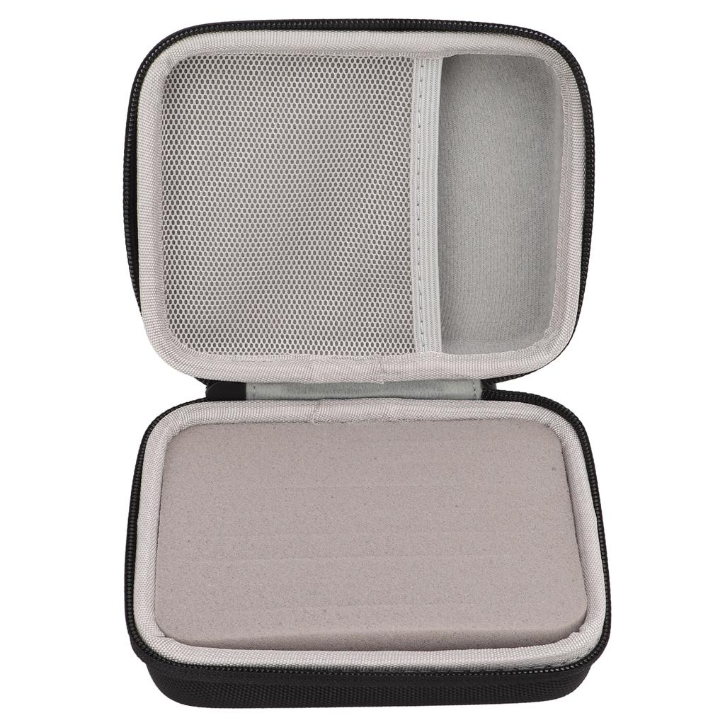 Guitar Pick Holder Case EVA Waterproof Picks Storage Bag for Capo Strings Shoulder StrapsBlack