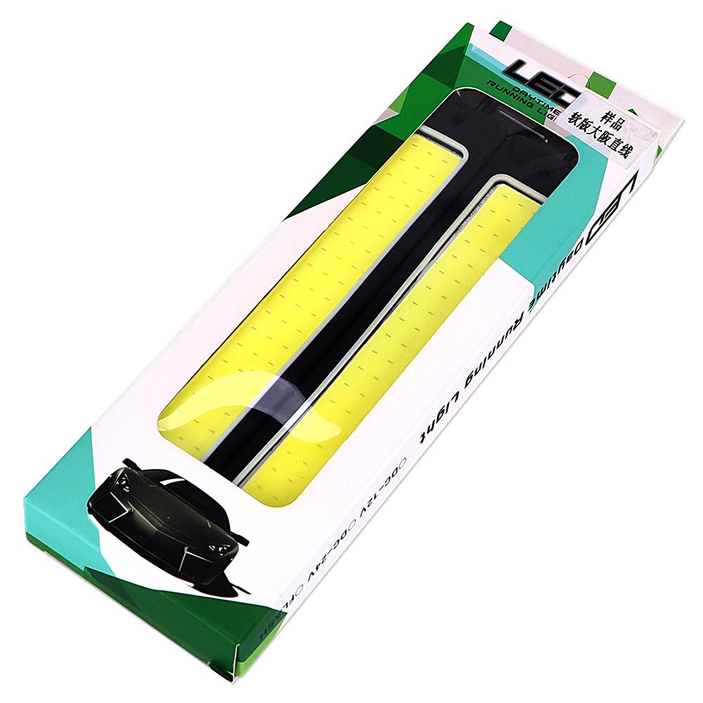 Körljus Vattentät COB 2st Böjbara Dagsljus Flexibel LED-bil DRL