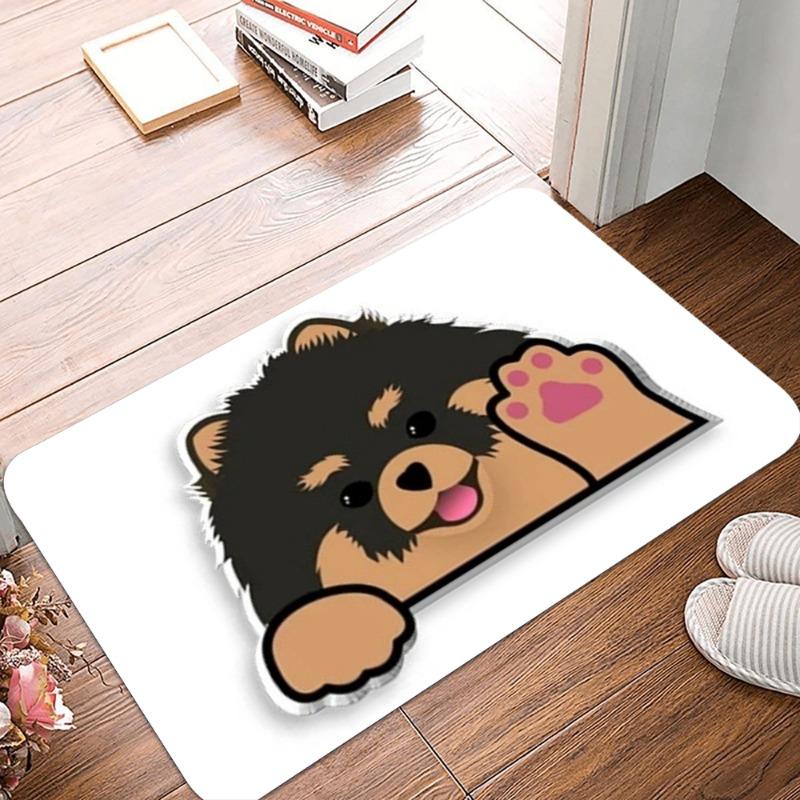 Cute Dogs Printing Carpet Cartoon Door Mat Durable Easy To Clean Indoor and Outdoor Foot Rug Welcome Mat Fashion Home Decoration