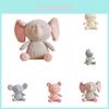 Soft Knitted Toy Rabbit Elephant Pig Plush Animal Doll Baby Comforter Wholesale Custom