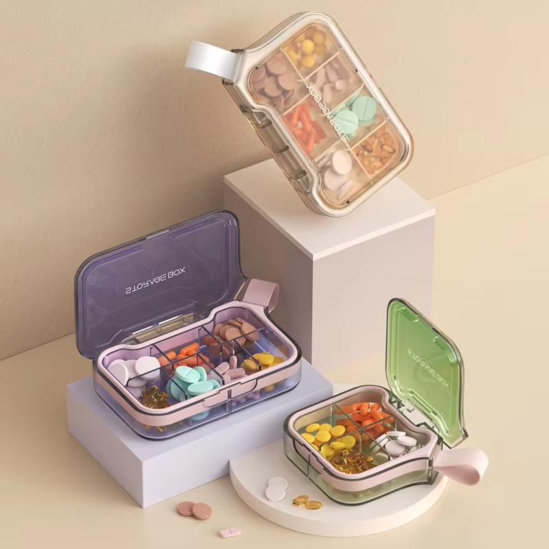 4/7 Grids Mini Portable Pill Box Weekly Medicine Vitamin Storage Organizer Travel Tablets Sealed Box Pills Case Container