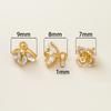 2Piece/Pack 18K Gold Color Plated Copper Rose Small Flower Pendants for DIY Bracelet Necklace Jewelry Making Accessories