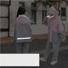 Kids Waterproof Suit Hooded Raincoat Jacket Trousers Set Puddle Suit Zip Boys Girls