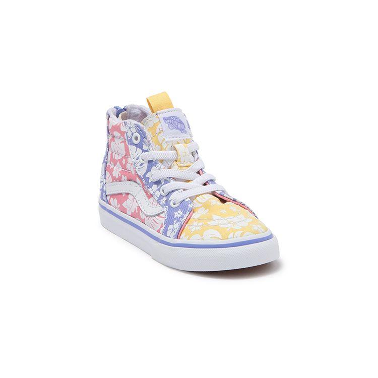 Vans Sk8 Zip Sneaker Comfortable Casual Durable High-Top Walking Shoes Floral Baby Sneaker VN0A4BV1WJY