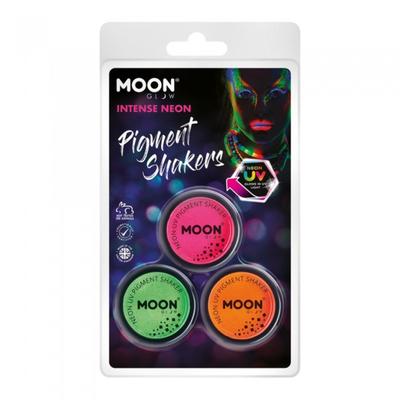 Moon Glow Intense Neon UV Pigment Powder (Pack of 3)