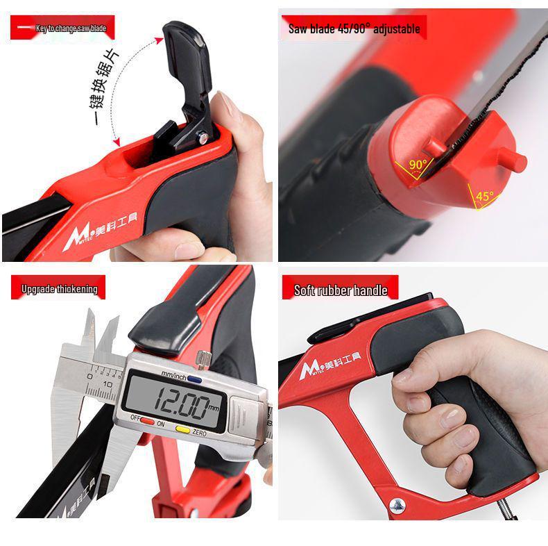 Hacksaw Frame: Multifunctional Hand Saw for Metal & Wood Cutting